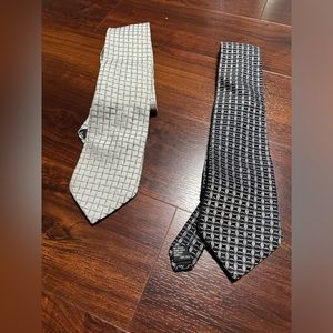 Lots of 2 ties Express 100% Silk Skinny Tie Men's / Joseph And Feiss Tie